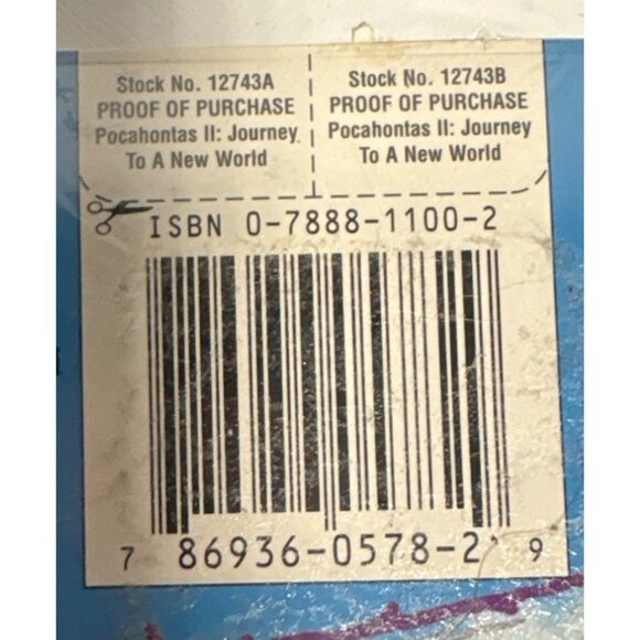 Disneys Pocahontas II: Journey To A New World VHS 1995 - Picture 8 of 9